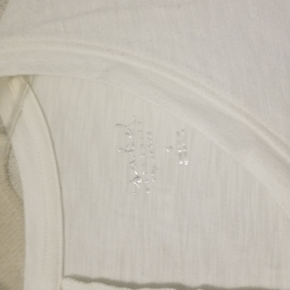 Isabella maternity cream color top with lace on sleeves - Picture 3 of 3